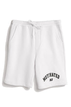 Load image into Gallery viewer, Motivated AF Varsity Short - White

