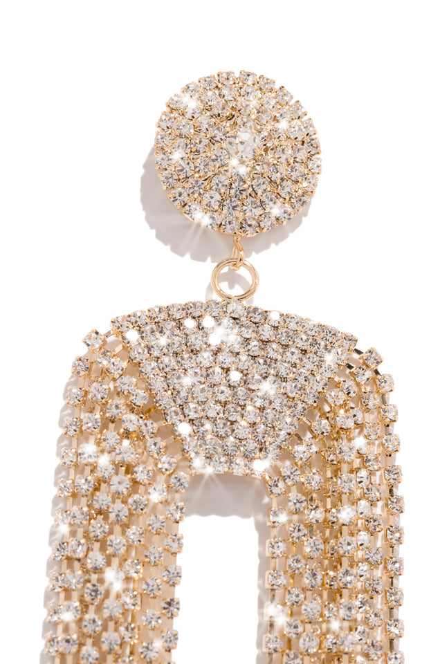 Load image into Gallery viewer, gold tassel earring 
