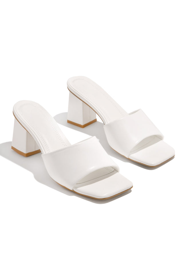 White block mules outlet