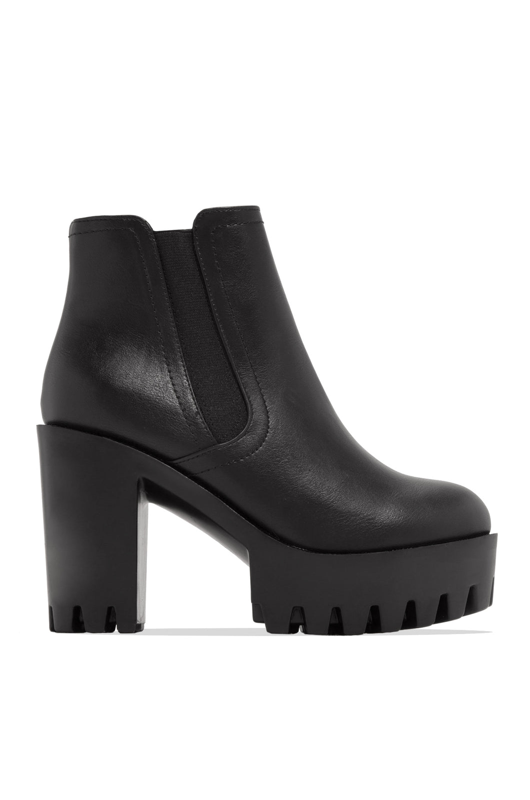 Lola | Platform Block Heel Ankle Boots – MISS LOLA