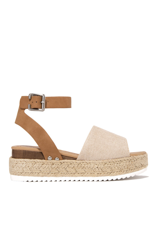 Load image into Gallery viewer, Voyage Platform Espadrille Sandals - Burlap
