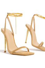 Load image into Gallery viewer, Nude Faux-Suede Squared Toe Single Sole High Heels
