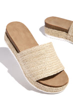 Load image into Gallery viewer, Puerto Nuevo Platform Espadrille Sandals - Nude
