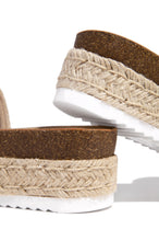 Load image into Gallery viewer, Puerto Nuevo Platform Espadrille Sandals - Nude
