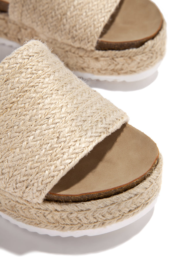 Load image into Gallery viewer, Puerto Nuevo Platform Espadrille Sandals - Nude
