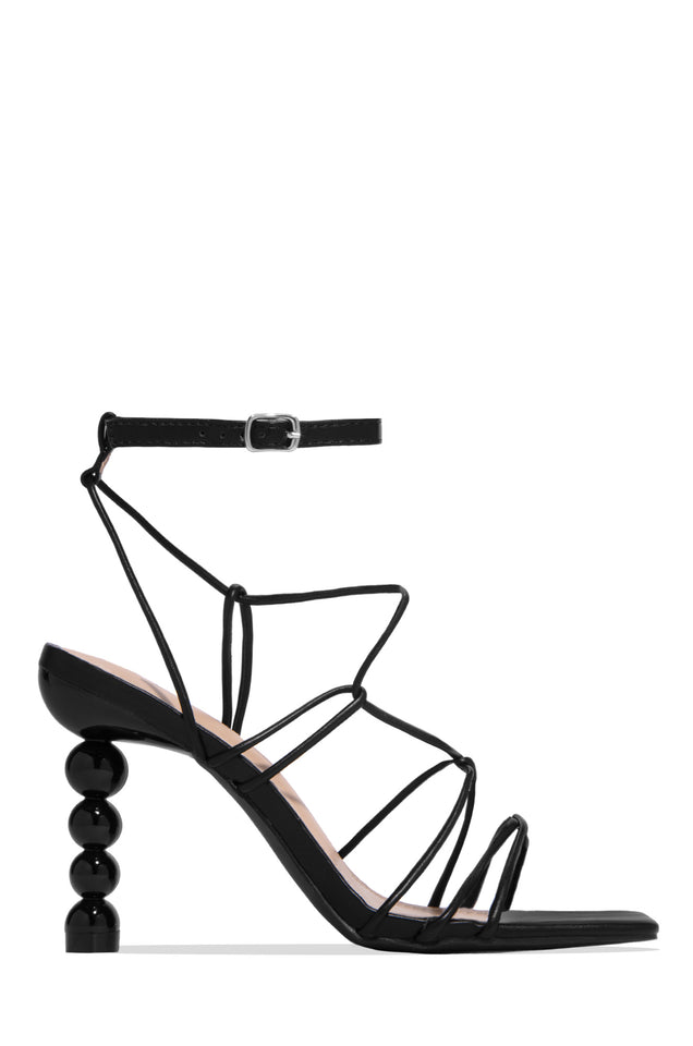 Load image into Gallery viewer, Black Strappy Heels
