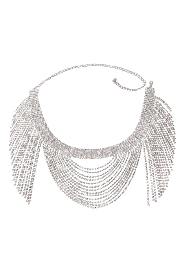Load image into Gallery viewer, Silver Rhinestone Belt
