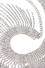 Load image into Gallery viewer, IG Glowin Embellished Fringe Belt - Silver
