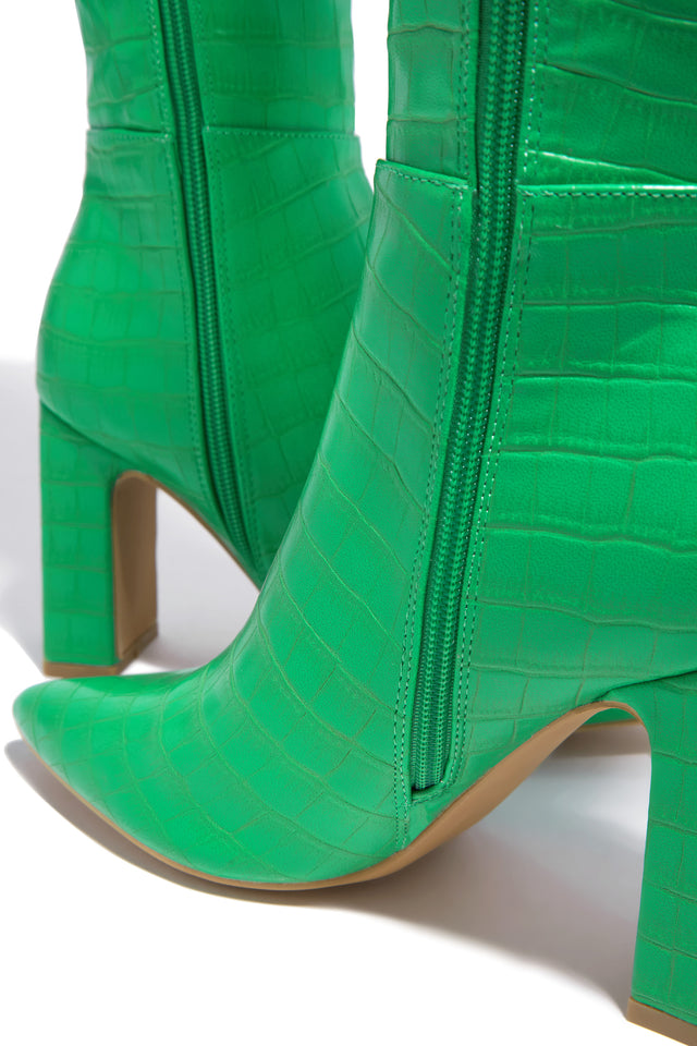 Load image into Gallery viewer, Green Knee High Boots
