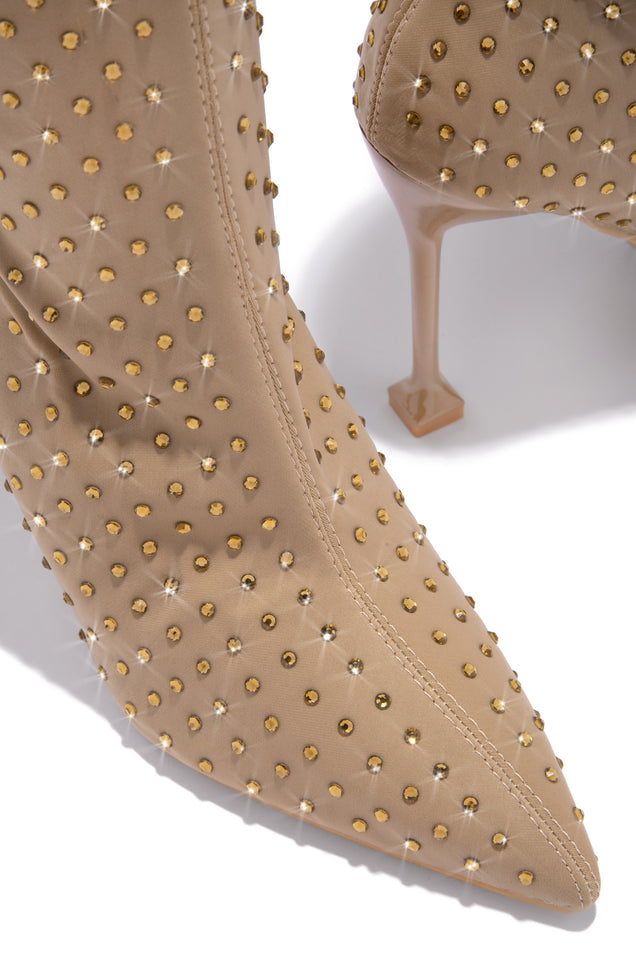 Load image into Gallery viewer, nude pointed toe boot 

