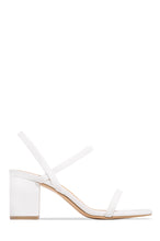 Load image into Gallery viewer, All Gossip Block Mid Heels - White
