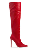 Load image into Gallery viewer, red pu boot 
