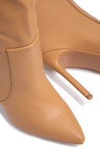 Load image into Gallery viewer, nude pointed toe boot 
