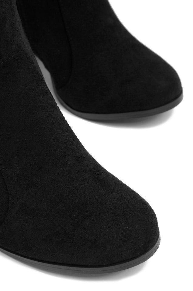 Load image into Gallery viewer, Roadie Over The Knee Block Heel Boots - Black
