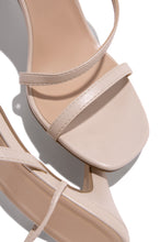 Load image into Gallery viewer, nude open toe heel 
