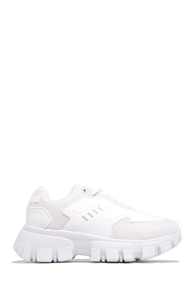 Load image into Gallery viewer, white platform sneaker 

