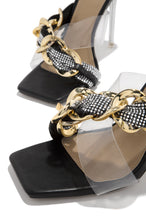 Load image into Gallery viewer, black squared toe heel 

