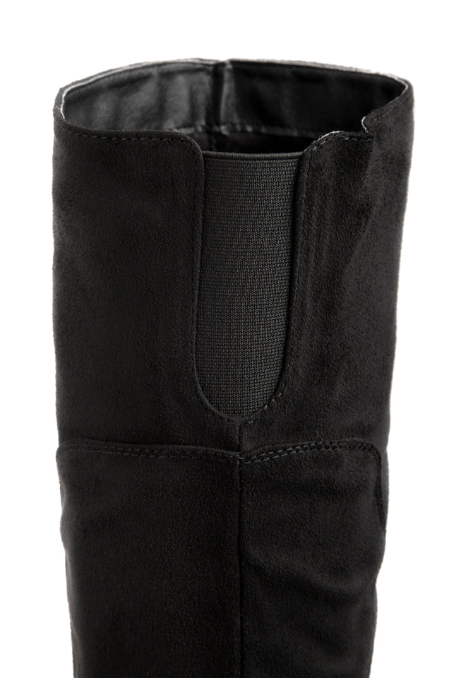 Load image into Gallery viewer, black pointed toe boot 
