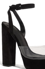 Load image into Gallery viewer, black platform heel 

