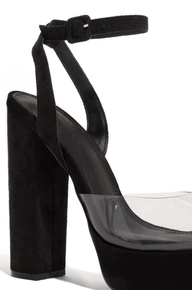 Load image into Gallery viewer, black platform heel 
