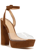 Load image into Gallery viewer, Brown Platform Heel 
