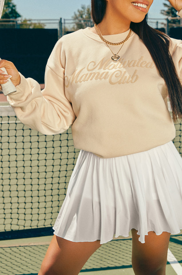 Load image into Gallery viewer, Motivated Mama Club Nude Crewneck
