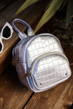 Load image into Gallery viewer, Modern Luxe Mini Backpack - Silver
