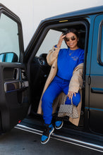Load image into Gallery viewer, blue cuffed jogger 
