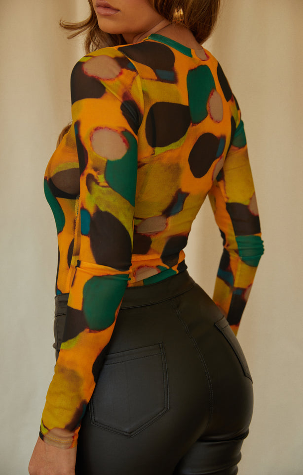 Load image into Gallery viewer, Long Sleeve Printed Bodysuit
