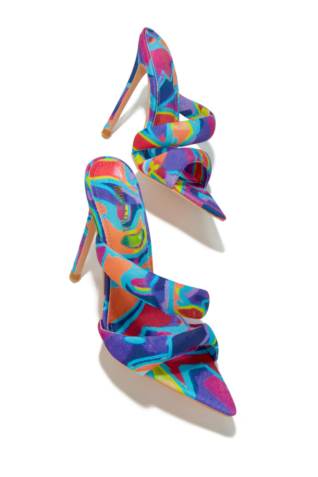 Load image into Gallery viewer, Multi Print High Heel Mules
