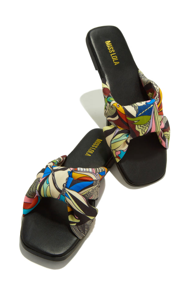 Load image into Gallery viewer, Multi Print Slip On Sandals
