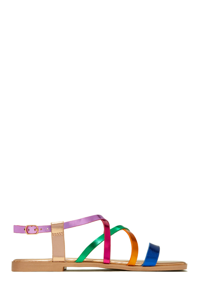 Load image into Gallery viewer, Multi-Color Strappy Sandals

