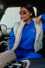 Load image into Gallery viewer, blue long sleeve crewneck 
