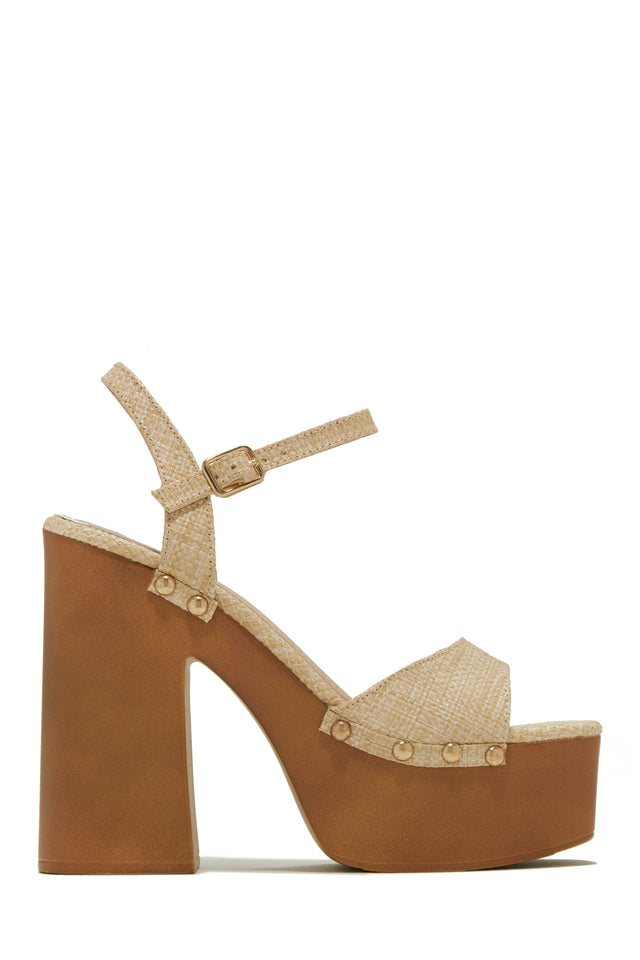 Load image into Gallery viewer, Natural Chunky Heels
