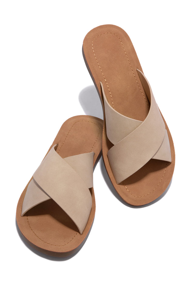 Load image into Gallery viewer, Nude Flat Sandals
