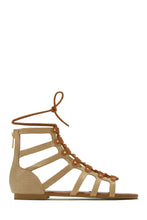 Load image into Gallery viewer, Summer Getaway Lace Up Gladiator Sandals - Black
