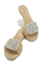 Load image into Gallery viewer, Natural Woven Slide Sandals
