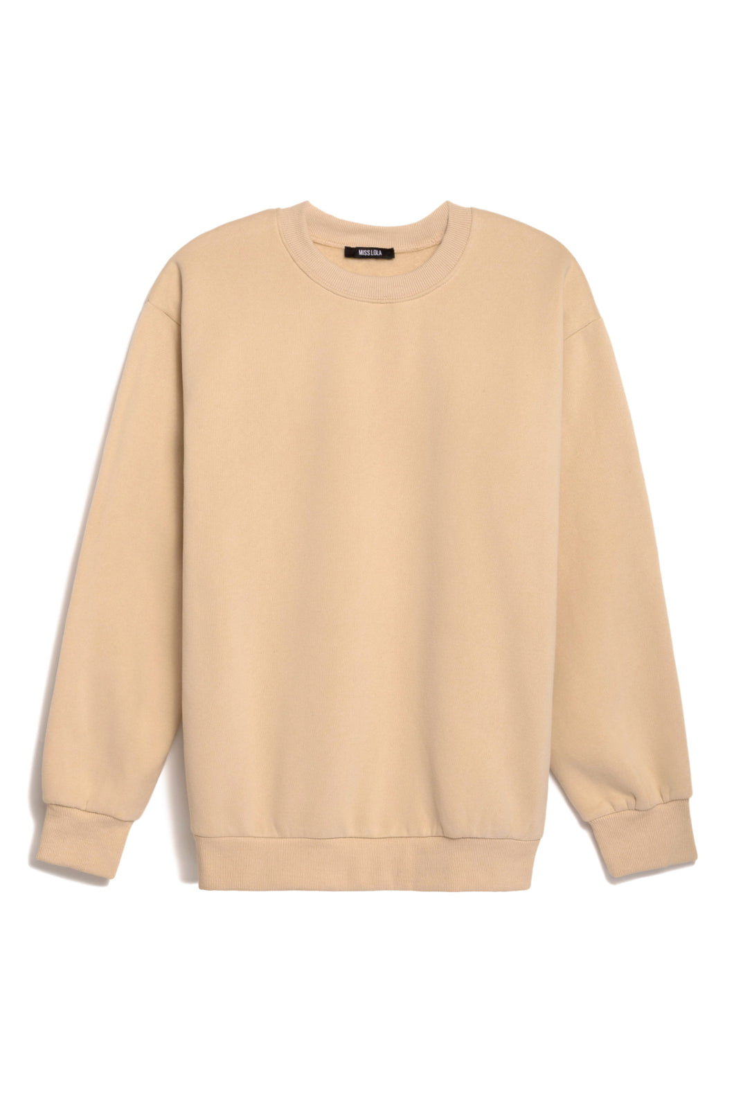 Nude crewneck top sweatshirt