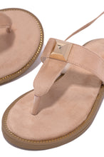 Load image into Gallery viewer, Nude Faux Suede Sandals 
