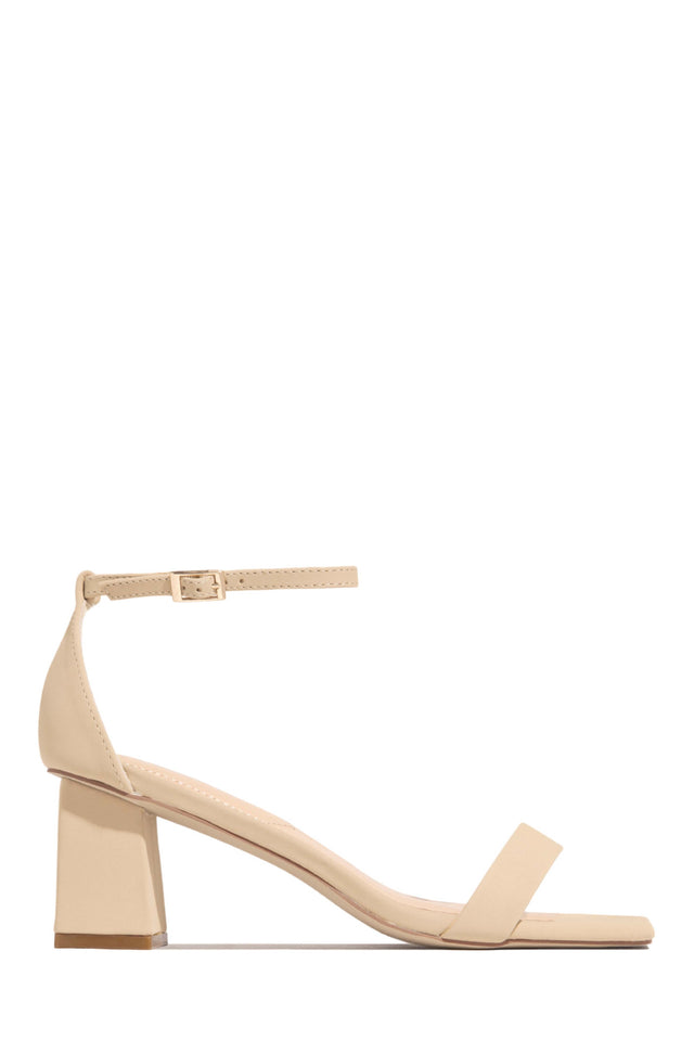 Load image into Gallery viewer, Nude Single Sole Chunky Heels
