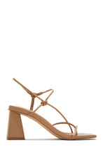 Load image into Gallery viewer, Nude Open Toe Chunky Heels
