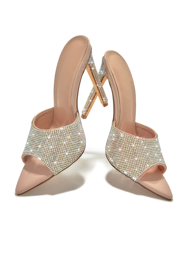 Load image into Gallery viewer, Nude High Heel Mules
