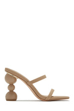 Load image into Gallery viewer, Nude Slip On Heel Mules
