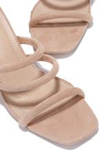 Load image into Gallery viewer, Nora Block Mid Heel Mules - Nude
