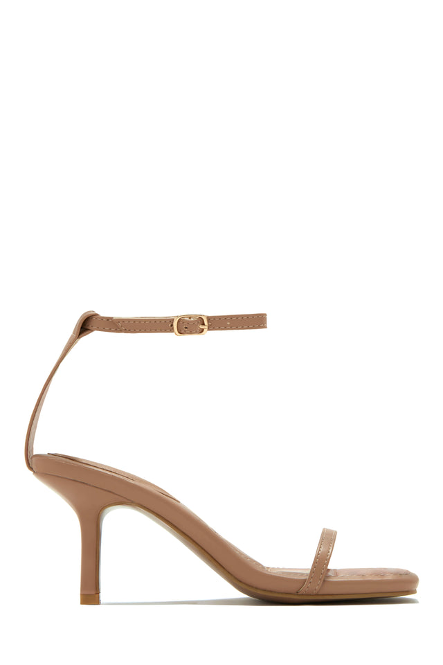 Load image into Gallery viewer, Nude Ankle Strap Mini Heel
