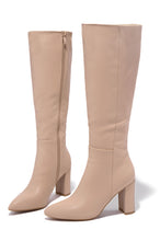 Load image into Gallery viewer, Nude Block Heel Boot 

