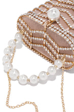 Load image into Gallery viewer, Faux Pearl Nude Bag

