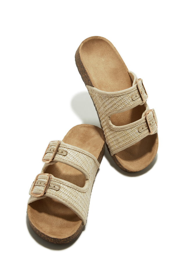 Load image into Gallery viewer, Nude Slip On Sandals
