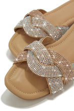 Load image into Gallery viewer, Nude Embellished Sandals
