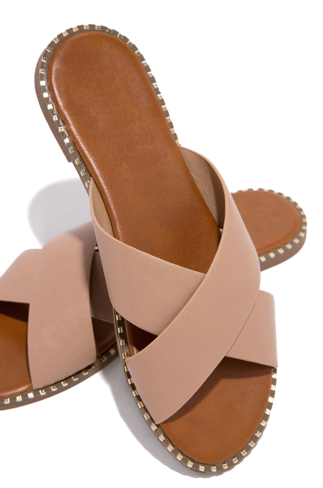 Load image into Gallery viewer, Nude Slip-On Sandals
